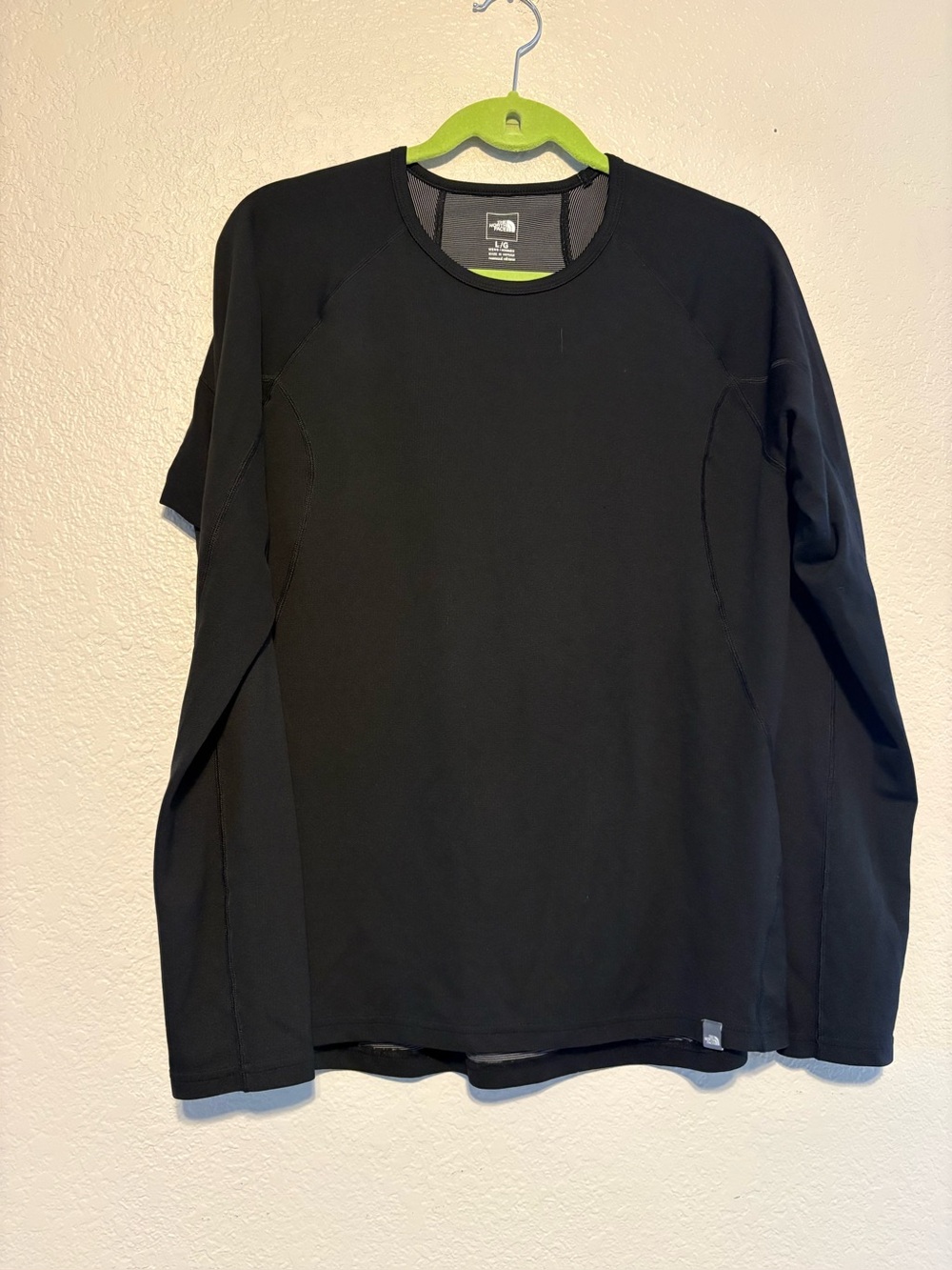 North Face Men Long Sleeve Baselayer Flash Dry Outdoor Snow Large Black